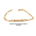 14k Kids Gold ID Bracelet with Gold Name Overlay and Cross - MyBabyGold