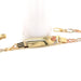 14k Kids Gold ID Bracelet with Rose and Tri-Color Figaro Links - MyBabyGold