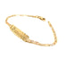 14k Kids Gold ID Bracelet with Gold Name Overlay and Valentino Links - MyBabyGold