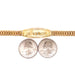 14k Kids Gold Petatillo ID Bracelet with Gold Name Overlay - MyBabyGold